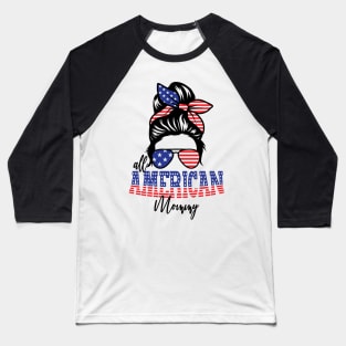 4th of July All American Mommy Baseball T-Shirt